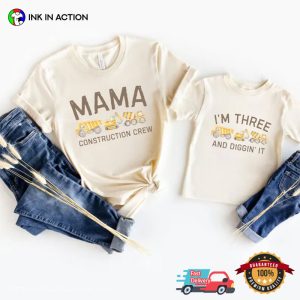 Personalized Family Construction Matching Custom Construction Shirts