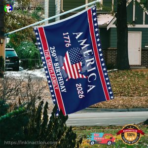Personalized Family Name 250th Birthday fourth of july flag 2 InkInAction.com