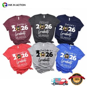 Personalized Photo Graduation Celebration Family Matching Shirt