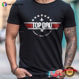 Personalized Top Dad, soldier Dad Gift Tee InkInAction.com