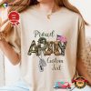 Proud Army Family, Custom Mom Dad Army Gift Comfort Colors Shirt