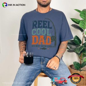 Reel Cool Dad Retro Fisherman Dad Comfort Colors Shirt
