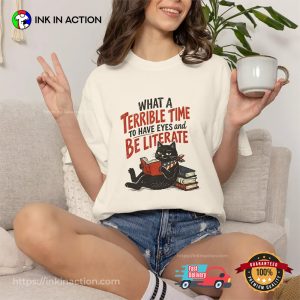 Sarcastic Anti Trump Anti Maga Black Cat Quote Comfort Colors Tee