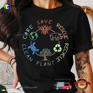 Save Nature Environmental Awareness T-shirt