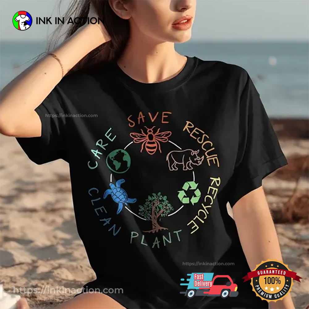 Save Nature Environmental Awareness T-shirt Save Nature Environmental Awareness T-shirt