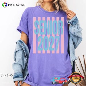 Senior 2027 Girls Stripes Style Comfort Colors Shirt Senior 2027 Girls Stripes Style Comfort Colors Shirt