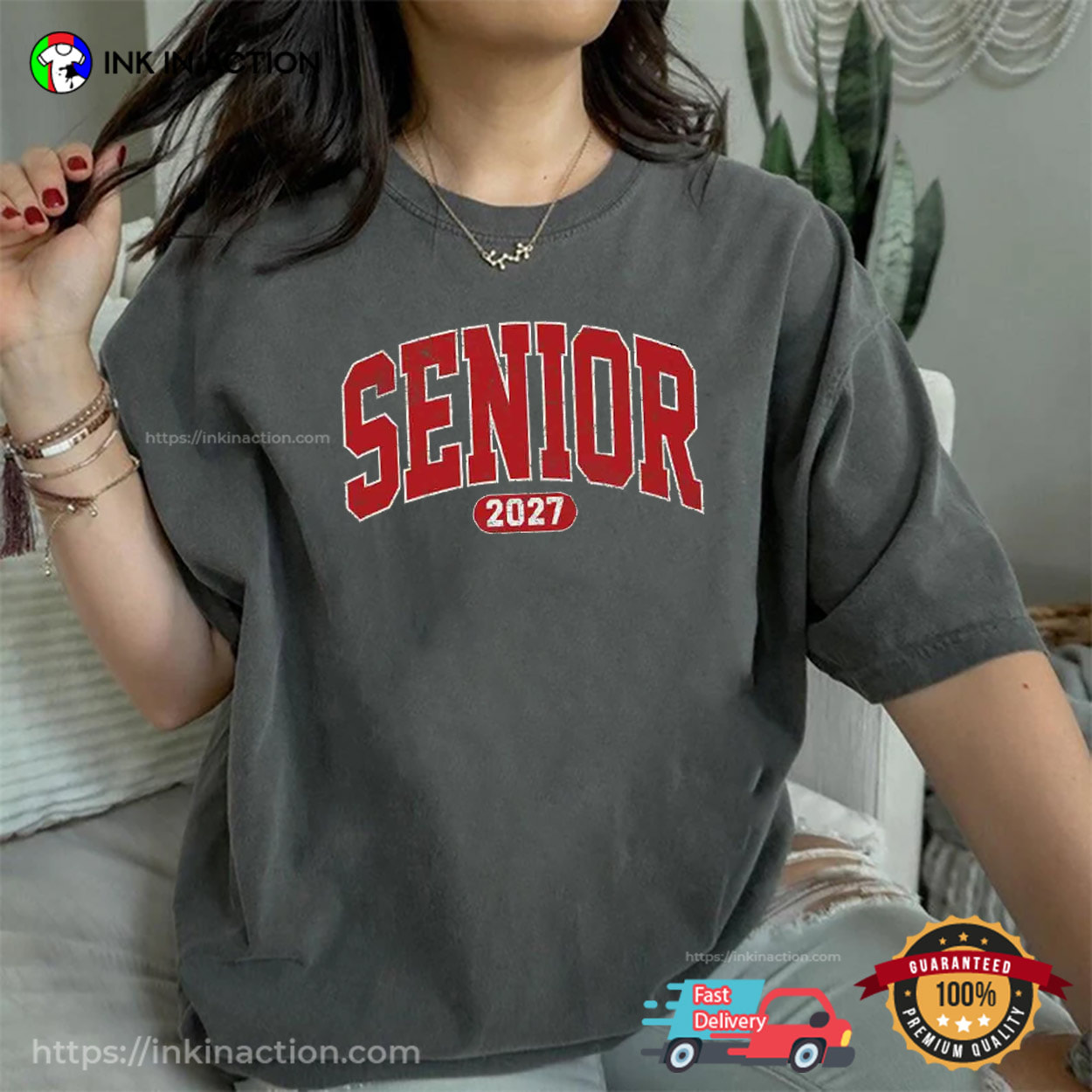 Senior 2027 Vintage Style Comfort Colors Shirt