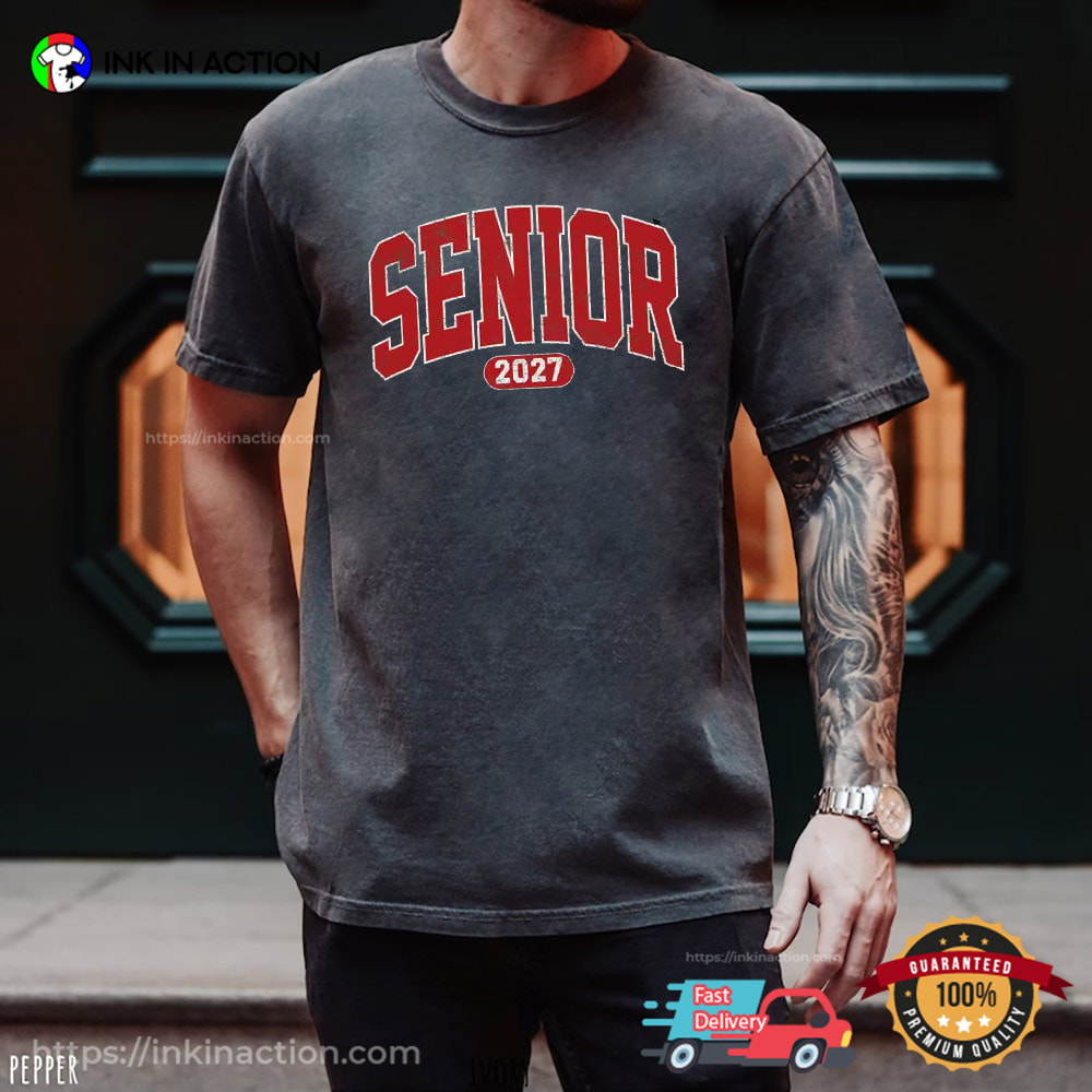 Senior 2027 Vintage Style Comfort Colors Shirt