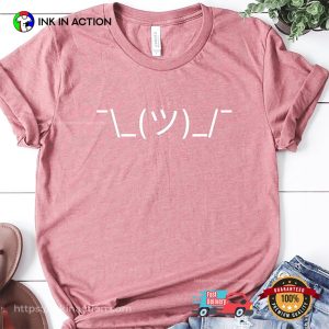 Shrug Emoji Carefree Cool Attitude Comfort Colors Shirt