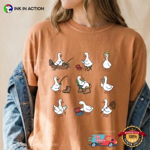 Silly Goose Fishing Meme Comfort Colors Shirt