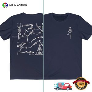 Skeleton Yoga Creepy Cute Halloween 2 Side Shirt