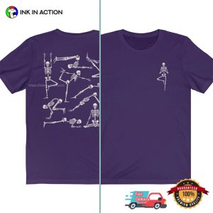 Skeleton Yoga Creepy Cute Halloween 2 Side Shirt InkInAction.com