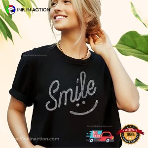 Smile Written Text And Emoji T-shirt