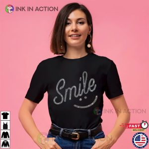 Smile Written Text And Emoji T-shirt