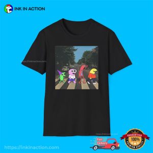Smiling Friends Abbey Road Funny Cartoon Shirt 3 InkInAction.com