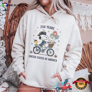 Snoopy 250 Years United States Of America Cute Tee