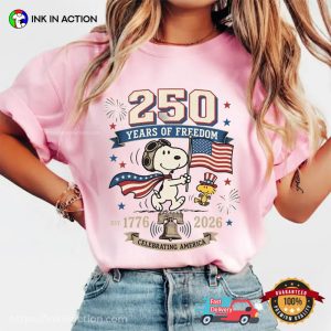 Snoopy 250 Years Of Freedom Comfort Colors Shirt