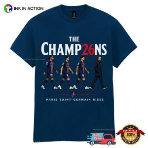 Soccer The Champions 2026 PSG Rises Shirt 3 InkInAction.com