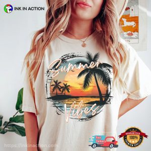 Summer Vibes Breathtaking Beach Comfort Colors Tee 2 InkInAction.com