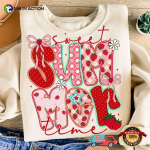 Sweet Summer Time Strawberry Coquette Shirt