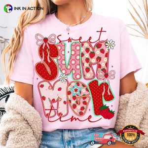 Sweet Summer Time Strawberry Coquette Shirt