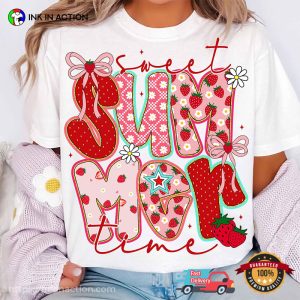 Sweet Summer Time Strawberry Coquette Shirt 3 InkInAction.com