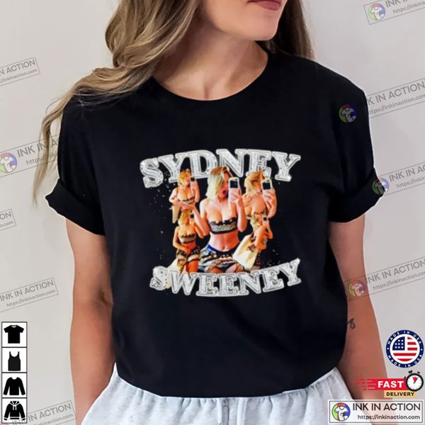 Sydney Sweeney Selfie Collage Funny T shirt 1 600x600