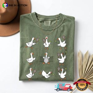 Tennis Goose Cute Tennis Dad Gift Comfort Colors Shirt 2 InkInAction.com