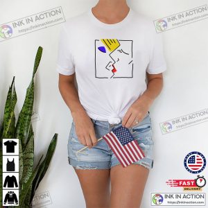 The Kiss Abstract Art Tee