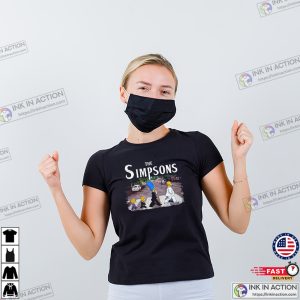 The Simpsons Abbey Road Funny Simpsons Cartoon Shirt