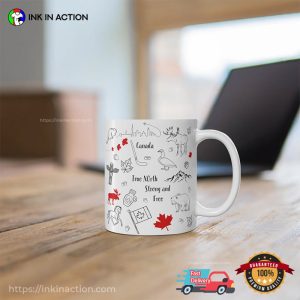 True North Strong And Free Canada Pride Tea Cup