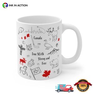 True North Strong And Free Canada Pride Tea Cup 3 InkInAction.com