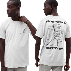 Voyager 1 Space Probe, Space Exploration 2-sided Shirt