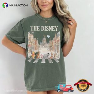 Winnie The Pooh Abbey Road Disney Cartoon Comfort Colors Shirt