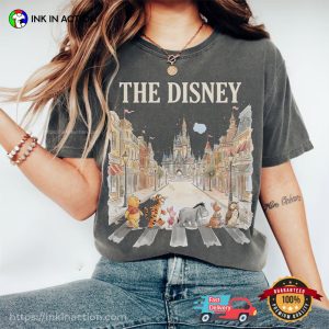 Winnie The Pooh Abbey Road Disney Cartoon Comfort Colors Shirt