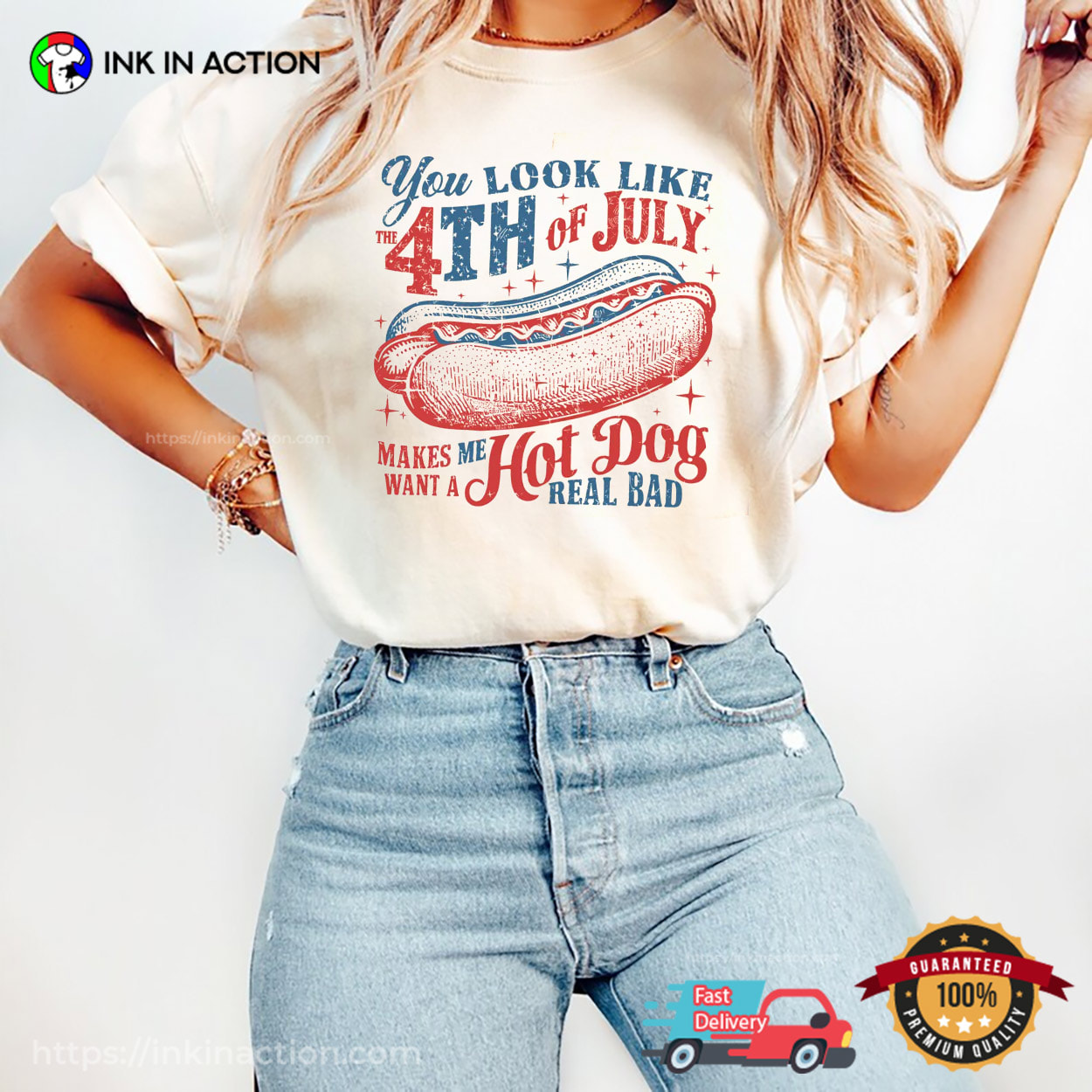 You Look Like The 4th Of July Vintage Style Comfort Colors Shirt