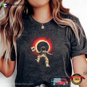 astronaut falling in black hole, Astronomy Gift Tee 3 InkInAction.com