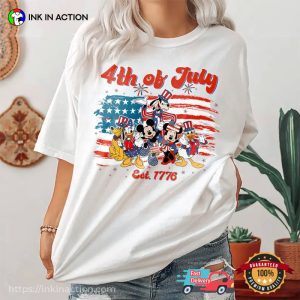 Happy 4th Of July Greetings Disney Family Tee