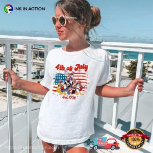 Happy 4th Of July Greetings Disney Family Tee