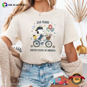 250 Years United States Of America Snoopy Movie Comfort Colors Shirt 3 InkInAction.com