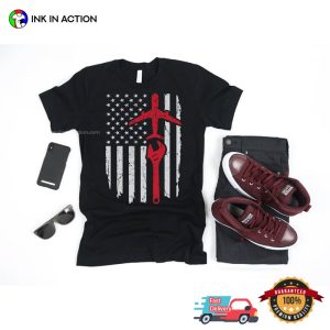 Airplane Mechanic American Flag Aircraft Shirts