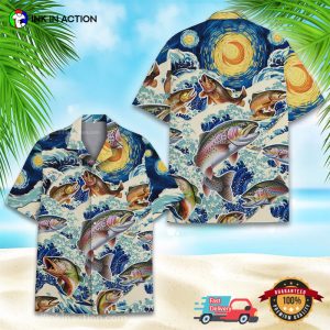 Anglers Trout Fishing​ Aloha Shirt