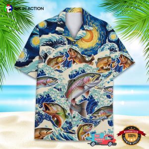 Anglers Trout Fishing​ Aloha Shirt