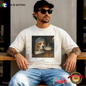 Beagle Drinking Beer Funny Beer Dog Meme Comfort Colors Shirt