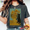 Black Cat And Sunflowers Van Gogh Art Comfort Colors Shirt