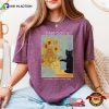 Black Cat Van Gogh Sunflowers Parody Cat Meme Comfort Colors Shirt