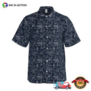 Blueprints WWII aircraft hawaiian shirt 1 InkInAction.com