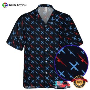 C-130J Hercules Military Aircraft Hawaiian Shirt
