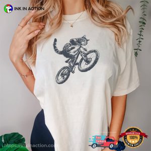 Cat Riding Bicycle, Cat Bikers Comfort Colors Shirt Cat Riding Bicycle, Cat Bikers Comfort Colors Shirt
