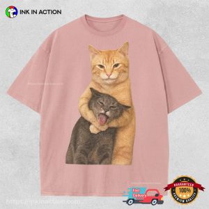Cats Fight Funny Cat Meme Comfort Colors Shirt